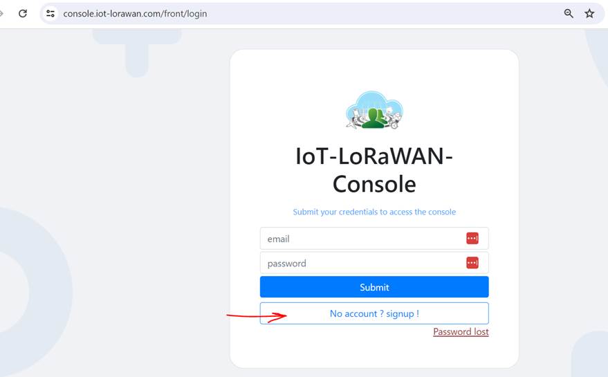 A screenshot of a login page

Description automatically generated